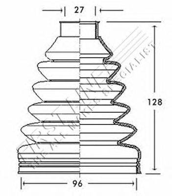 Пыльник, приводной вал FIRST LINE FCB2741