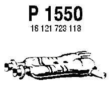 Средний глушитель выхлопных газов FENNO P1550