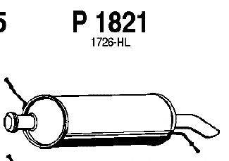 Глушитель выхлопных газов конечный FENNO P1821