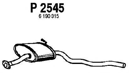 Средний глушитель выхлопных газов FENNO P2545