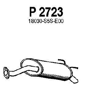 Глушитель выхлопных газов конечный FENNO P2723