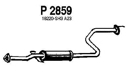 Средний глушитель выхлопных газов FENNO P2859