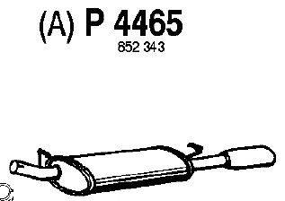 Глушитель выхлопных газов конечный FENNO P4465