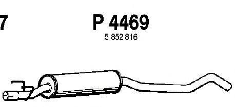 Средний глушитель выхлопных газов FENNO P4469