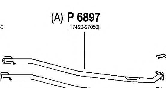 Труба выхлопного газа FENNO P6897