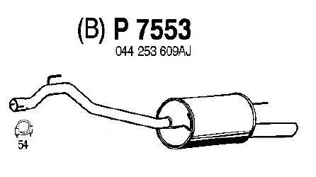 Глушитель выхлопных газов конечный FENNO P7553