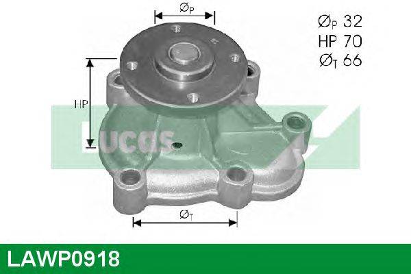 Водяной насос LUCAS ENGINE DRIVE LAWP0918