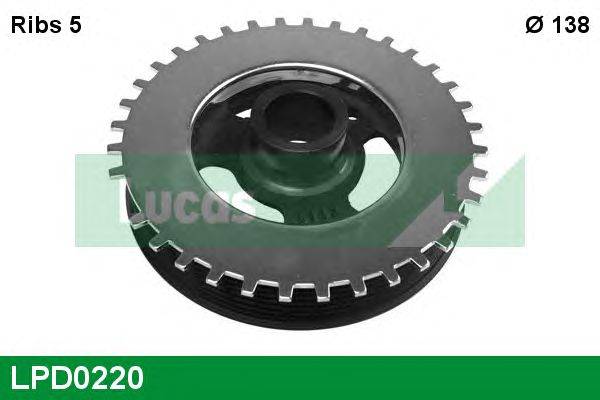 Ременный шкив, коленчатый вал LUCAS ENGINE DRIVE LPD0220