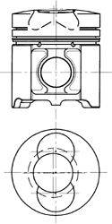 Поршень KOLBENSCHMIDT 94473600