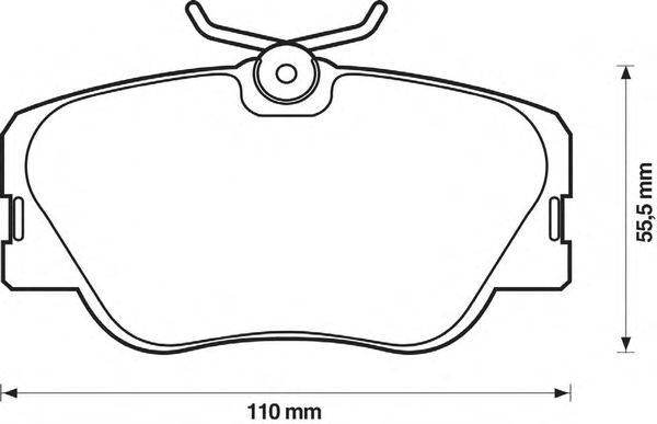Комплект тормозных колодок, дисковый тормоз STOP 21028