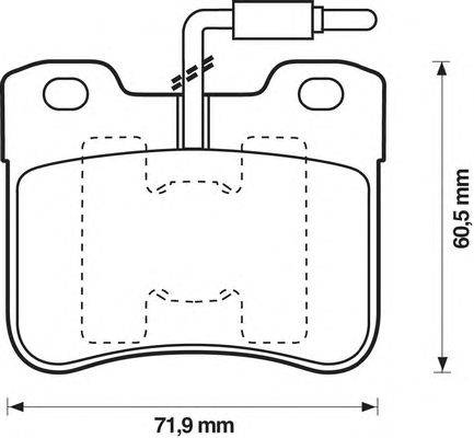 Комплект тормозных колодок, дисковый тормоз STOP 571473S