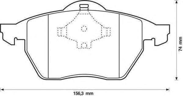 Комплект тормозных колодок, дисковый тормоз STOP 571935S