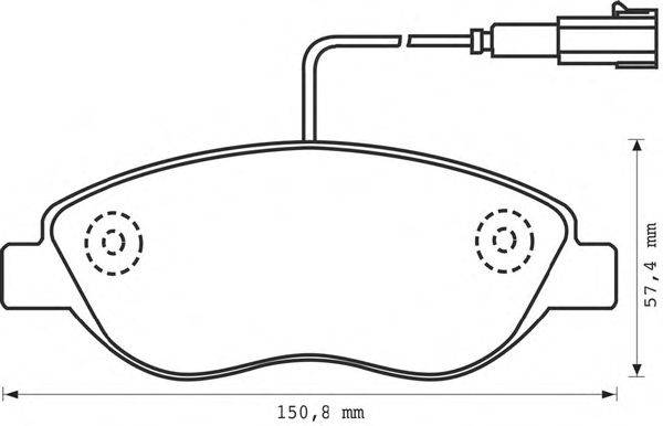Комплект тормозных колодок, дисковый тормоз STOP 573076S