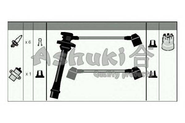 Комплект проводов зажигания ASHUKI 1614-5002