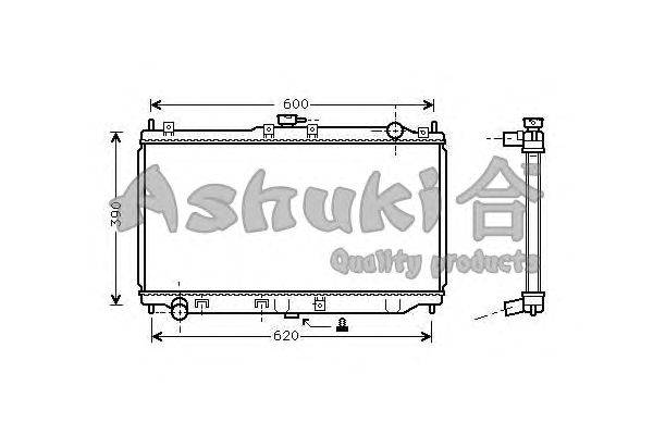 Радиатор, охлаждение двигателя ASHUKI M559-19