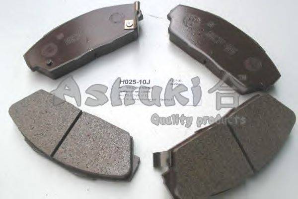 Комплект тормозных колодок, дисковый тормоз ASHUKI H025-10J