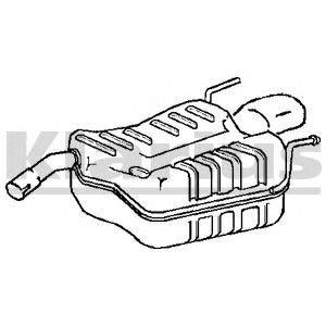 Глушитель выхлопных газов конечный KLARIUS 210931