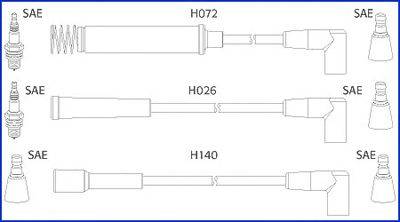 Комплект проводов зажигания HÜCO 134202