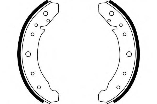 Комплект тормозных колодок E.T.F. 09150