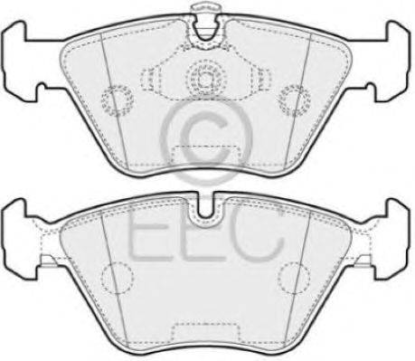 Комплект тормозных колодок, дисковый тормоз EEC BRP1065