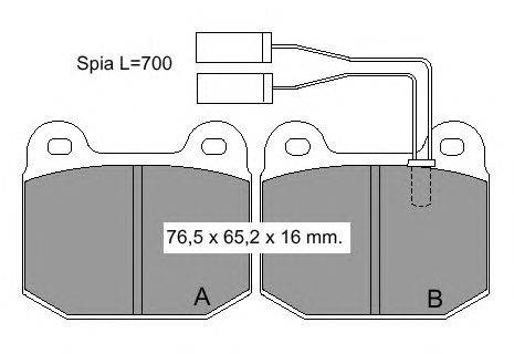 Комплект тормозных колодок, дисковый тормоз VEMA 20997