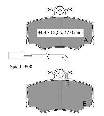 Комплект тормозных колодок, дисковый тормоз VEMA 20332