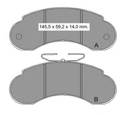 Комплект тормозных колодок, дисковый тормоз VEMA 834841