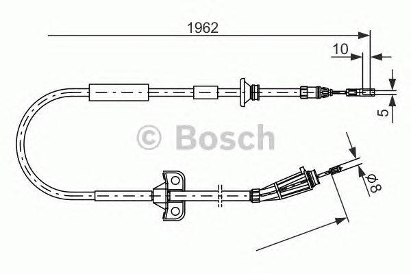 Трос, стояночная тормозная система LUCAS ELECTRICAL GCH136