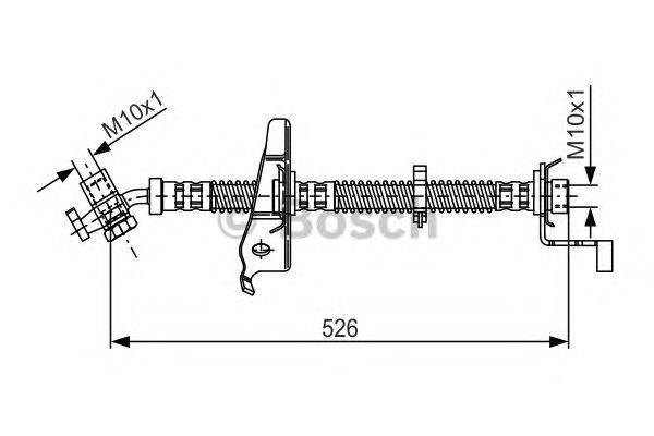 Тормозной шланг BOSCH 1 987 481 126
