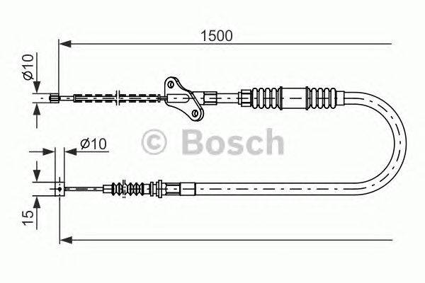 Трос, стояночная тормозная система BOSCH 1 987 482 171