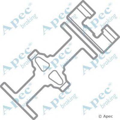 Комплектующие, тормозные колодки APEC braking KIT514
