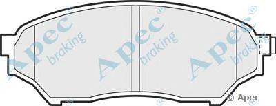 Комплект тормозных колодок, дисковый тормоз APEC braking PAD1201
