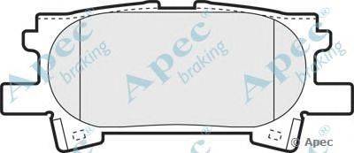 Комплект тормозных колодок, дисковый тормоз APEC braking PAD1345