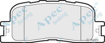 Комплект тормозных колодок, дисковый тормоз APEC braking PAD1471