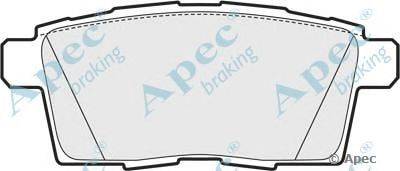 Комплект тормозных колодок, дисковый тормоз APEC braking PAD1605