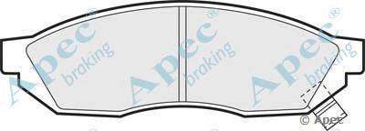 Комплект тормозных колодок, дисковый тормоз APEC braking PAD453