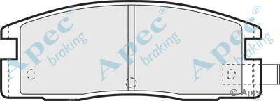 Комплект тормозных колодок, дисковый тормоз APEC braking PAD751