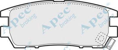 Комплект тормозных колодок, дисковый тормоз APEC braking PAD794