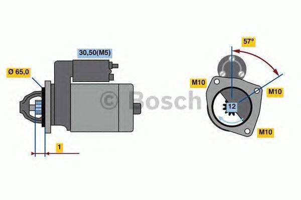 Стартер BOSCH 0 986 022 910