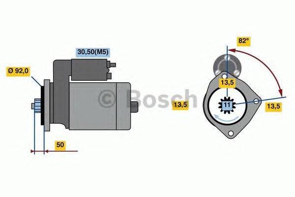 Стартер BOSCH 0 986 023 590