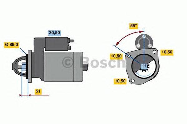 Стартер BOSCH 0986023990