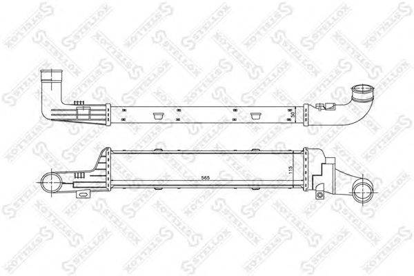 Интеркулер STELLOX 1040046SX