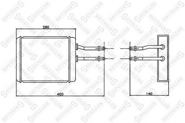 Теплообменник, отопление салона STELLOX 10-35149-SX