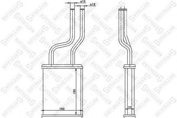 Теплообменник, отопление салона STELLOX 10-35179-SX