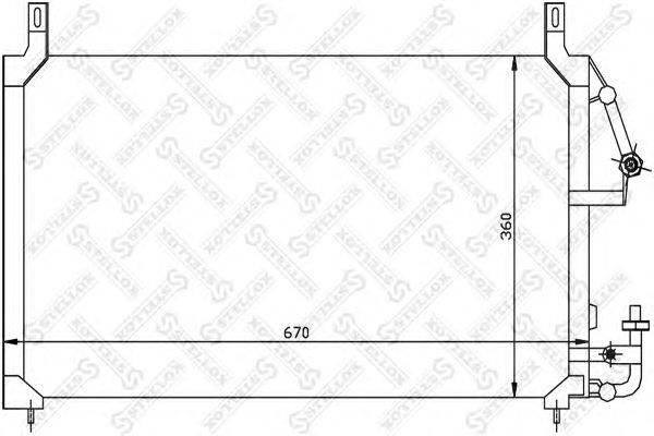 Конденсатор, кондиционер STELLOX 10-45017-SX