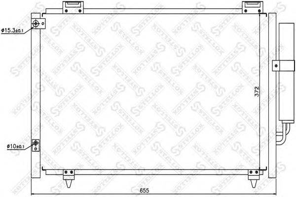 Конденсатор, кондиционер STELLOX 10-45153-SX