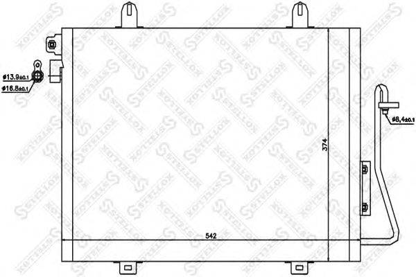 Конденсатор, кондиционер STELLOX 10-45175-SX