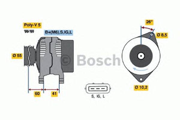 Генератор BOSCH 0 986 039 460