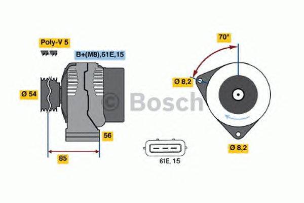 Генератор BOSCH 3973