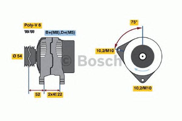 Генератор BOSCH 0986042091